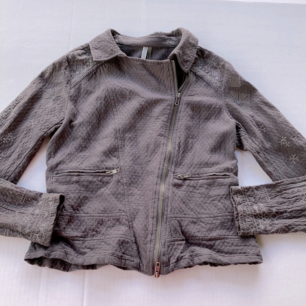 Millones Rello Gray Embroired Jacket - Picture 2 of 5